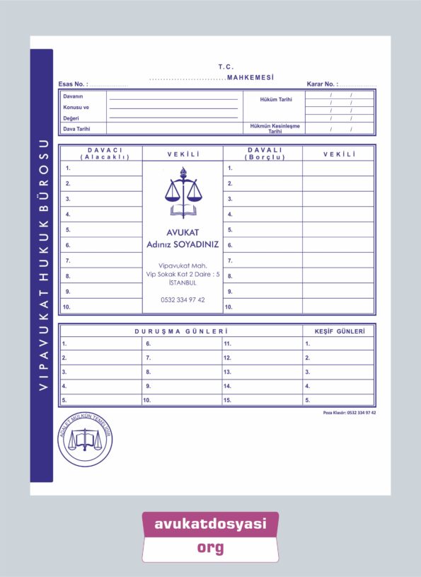 Avukat İcra Dosyası 65