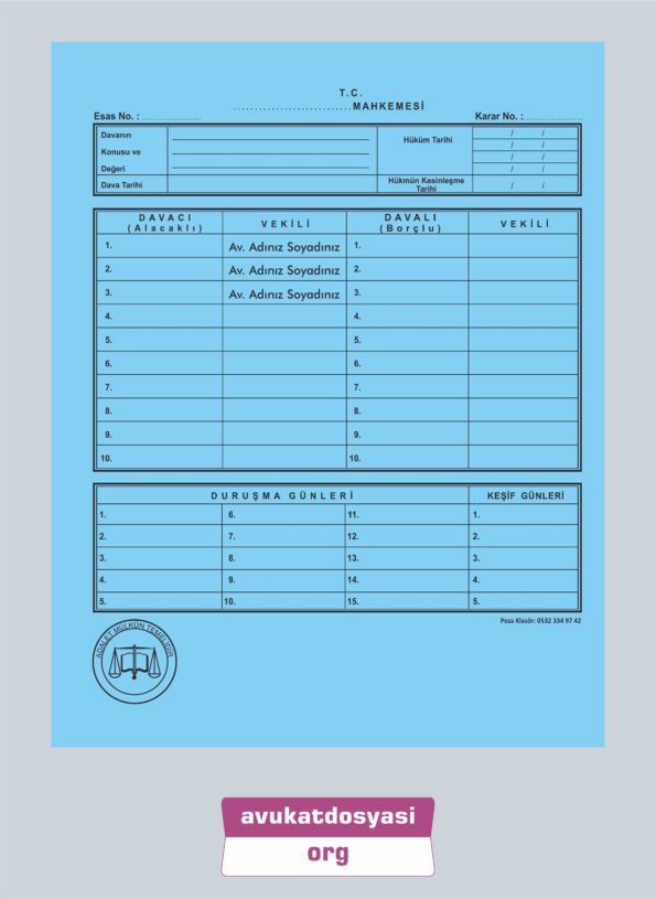 Avukat İcra Dosyası 87
